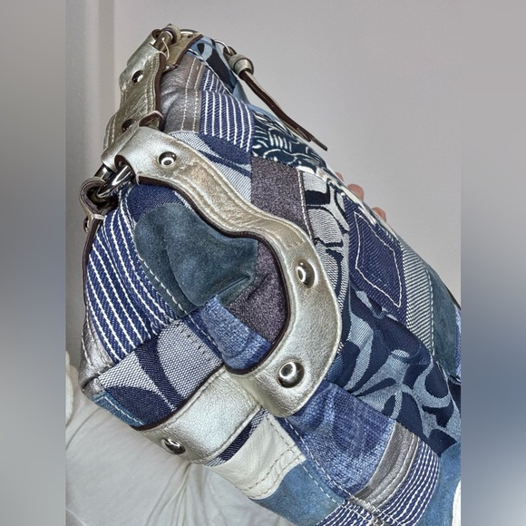 Coach Carly Denim Patchwork Vintage Y2K EUC - Picture 13 of 16